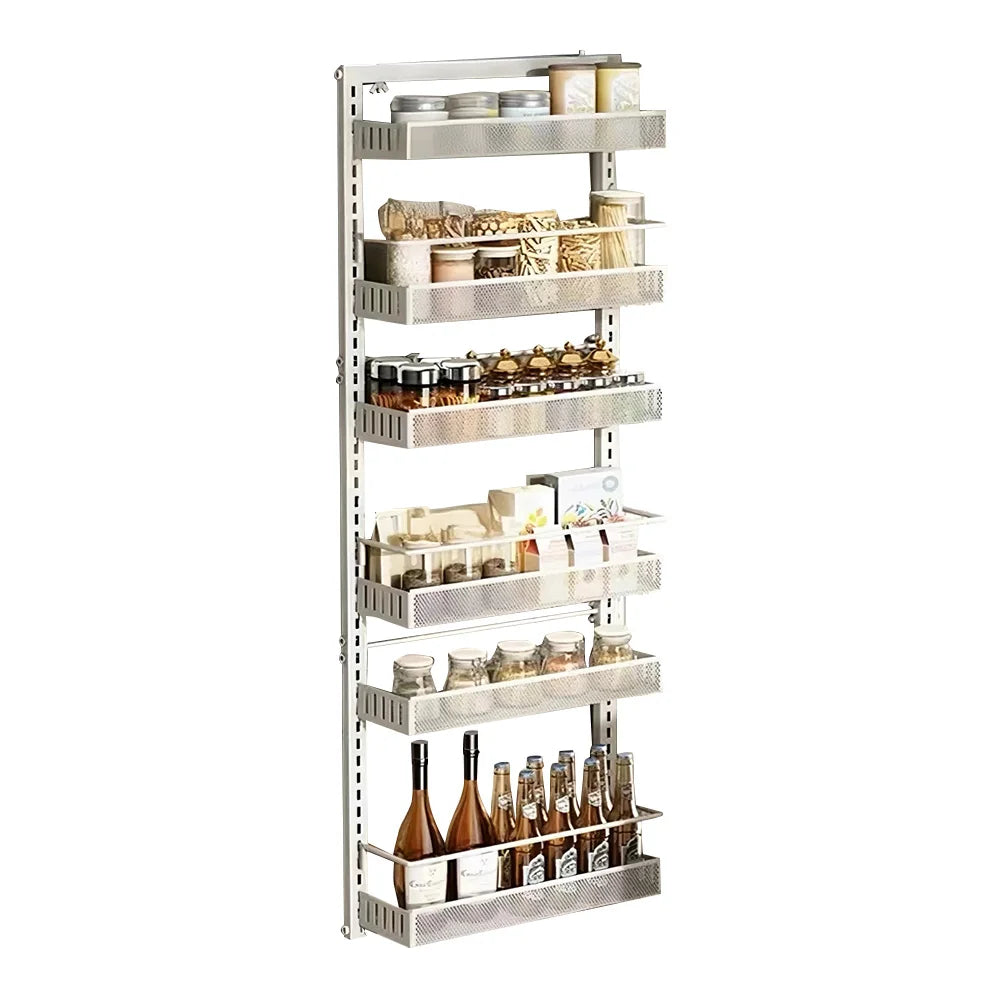 HiMISS Six-Tier Over The Door Pantry Organizer With Adjustable Baskets