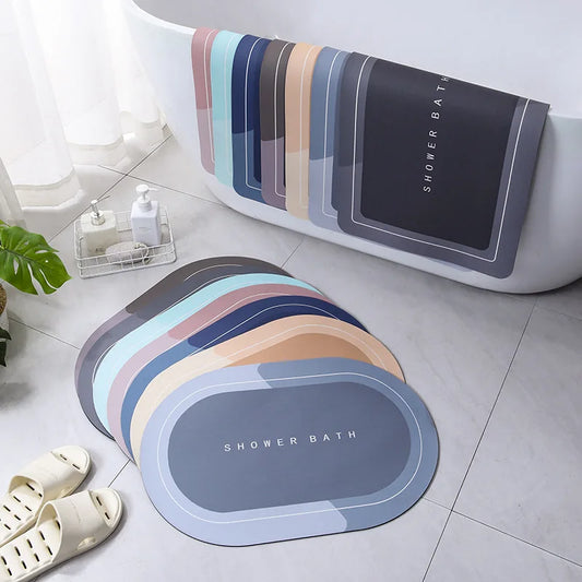 Absorbent Anti Slip Bathroom Mat For Shower And Bathtub Floors