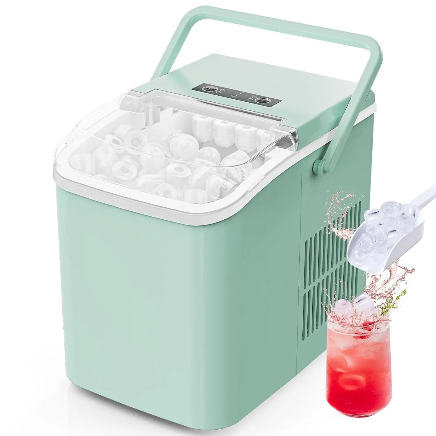 Portable Countertop Ice Maker Self-Cleaning For Home And Office