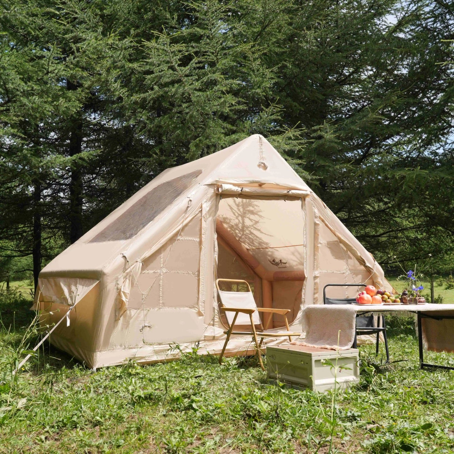 Pakicetus Inflatable Tent With Skylight Quick Setup Four To Six Person