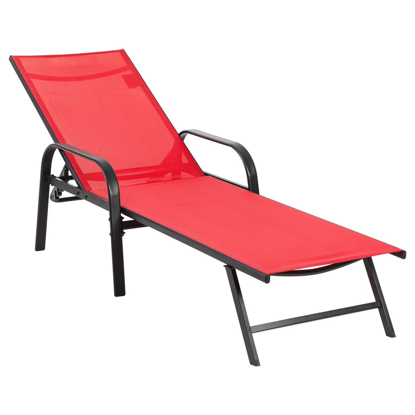 JHK Folding Portable 8 Leg Beach Outdoor Chair With Armrests