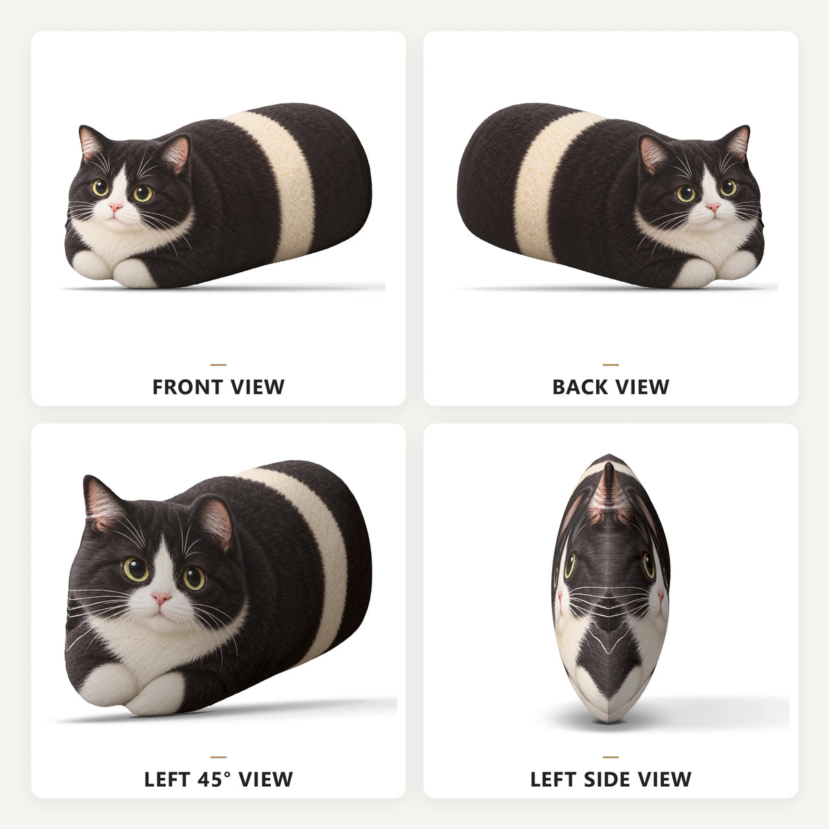 Cat Loaf Plush Pillow Cushion for Sofa and Cat Lovers