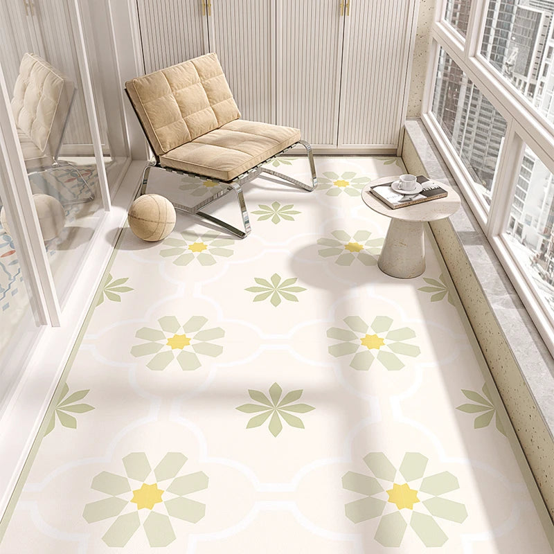Modern Style Pvc Carpets Indoor Large Area Scrubable Carpet Bedroom Cloakroom Study Rugs Balcony Kitchen Waterproof Non-slip Rug
