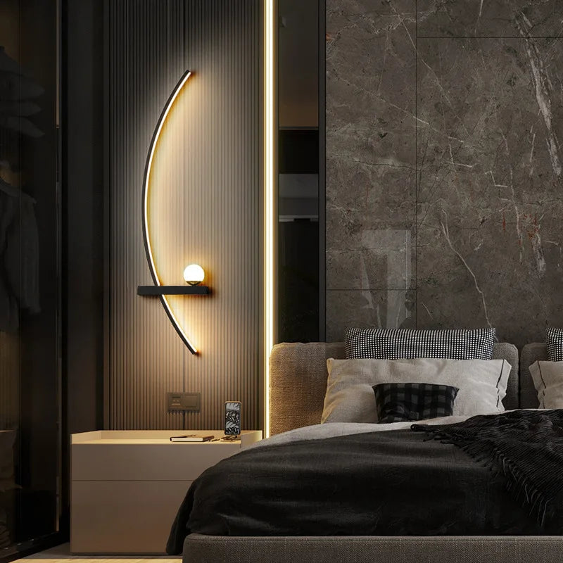 Modern Adjustable LED Wall Lamps Sconce Pair for Living Room