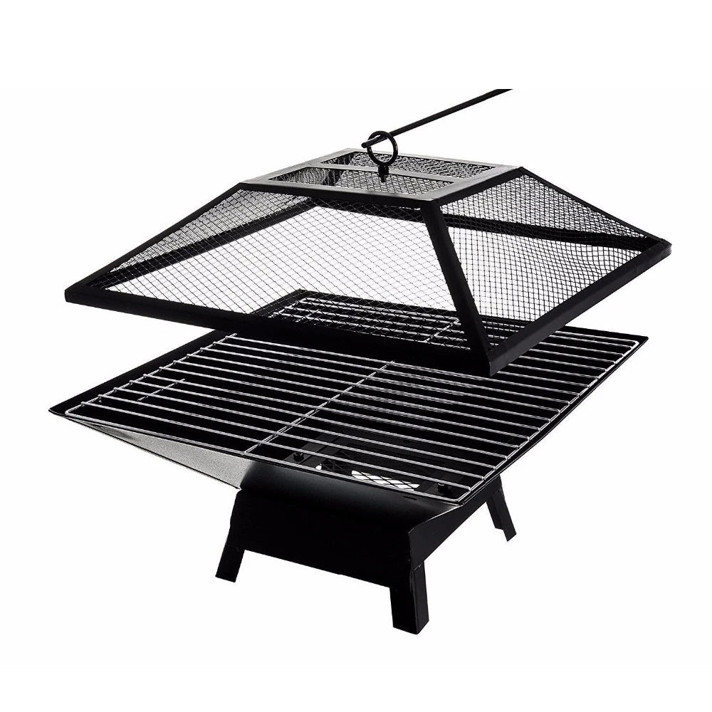 Modernisation Square BBQ Grill Outdoor Heater Garden Outdoor Fireplace Portable Fire Pit Contracted Barbecue Brazier Wood Stove
