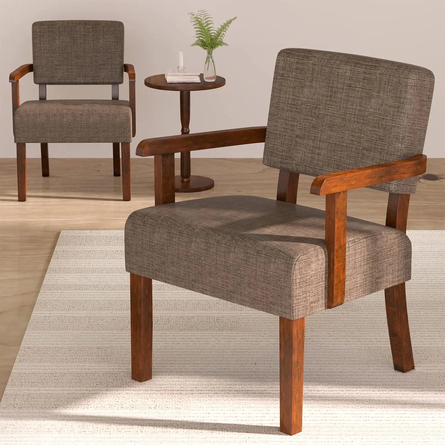 Accent Chair Set Of 2 With Table Living Room Chairs