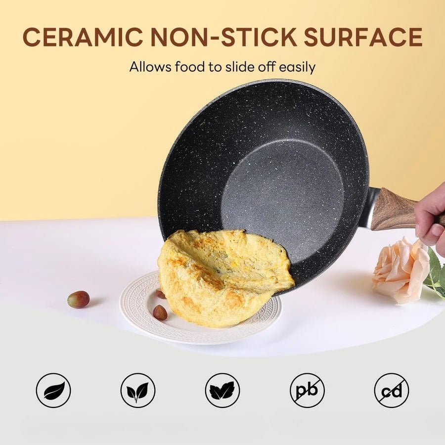 Nonstick Pots And Pans Set Induction Compatible Stay Cool Handles