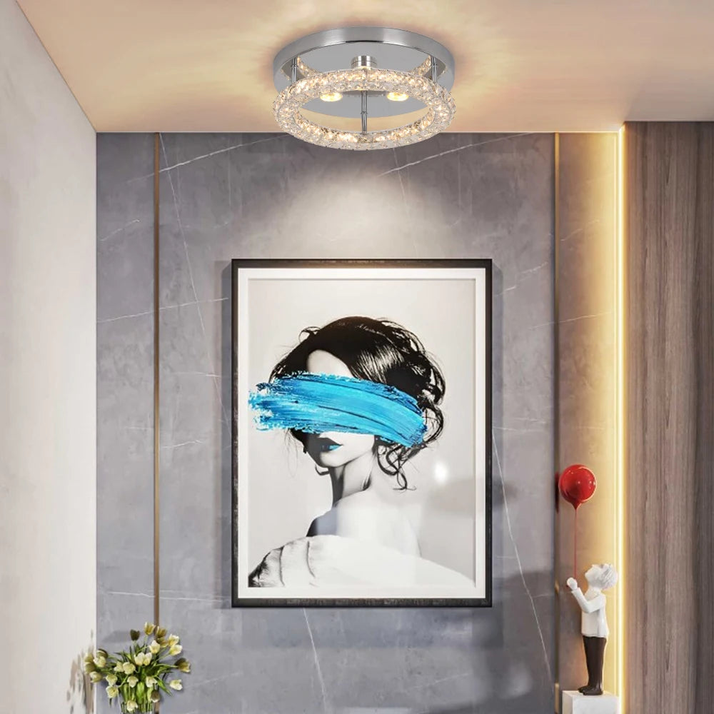 VETRULUS Crystal Chandelier Luxury Pendant Ceiling Lamp Led Light Living Room