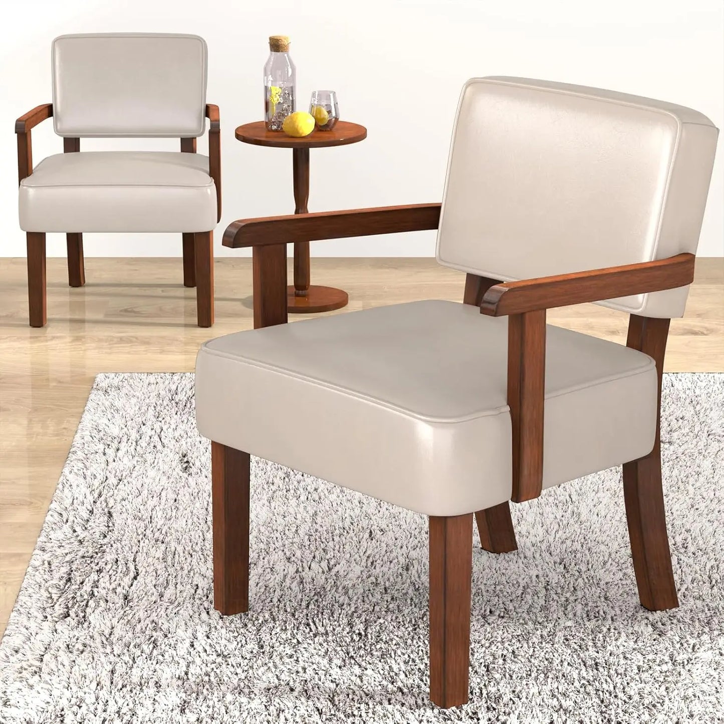 Accent Chair Set Of 2 With Table Living Room Chairs
