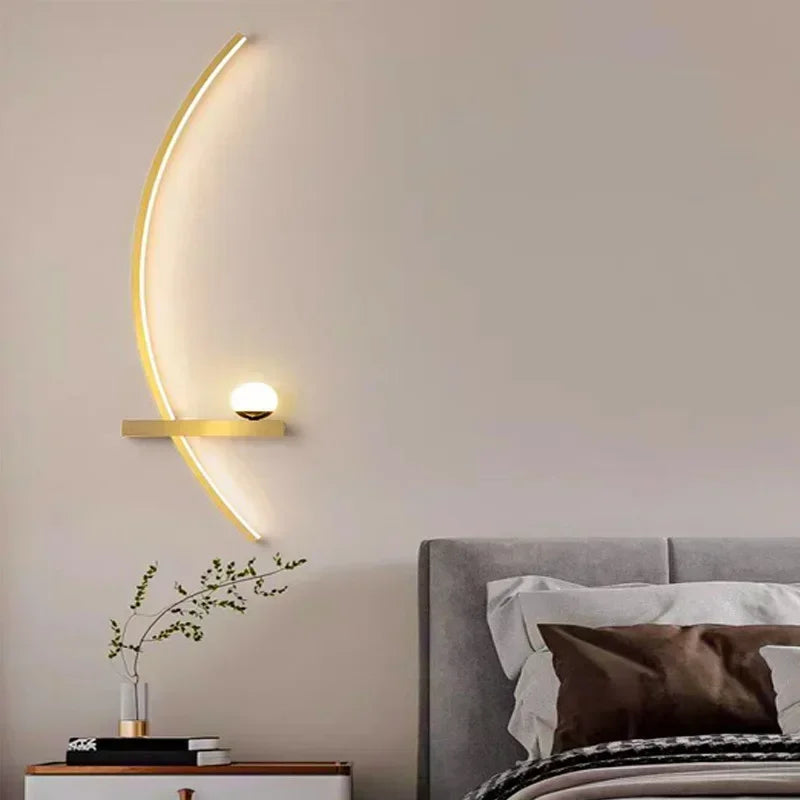 Modern Adjustable LED Wall Lamps Sconce Pair for Living Room
