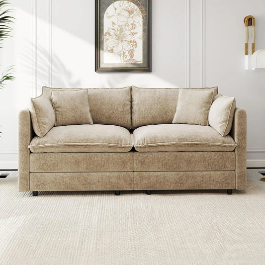Modular Sectional Sofa Modern Convertible Loveseat Couch Living Room