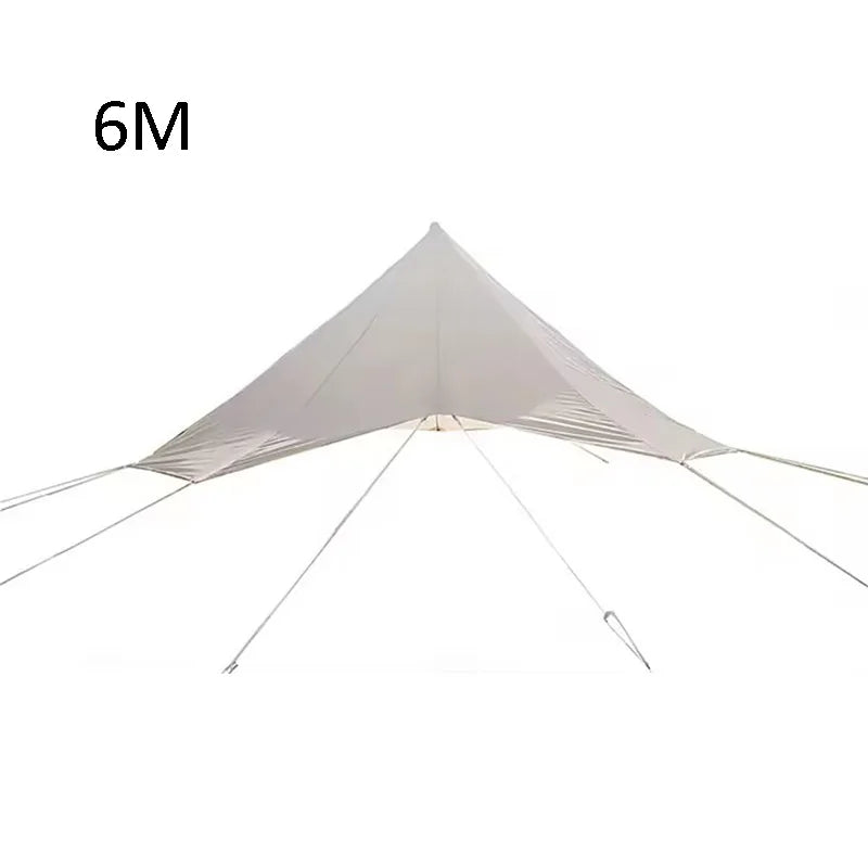 DANCHEL Outdoor B5 Waterproof Cotton Canvas Bell Tent with Stove Jacket on the roof size 4m 5m 6m for family tent
