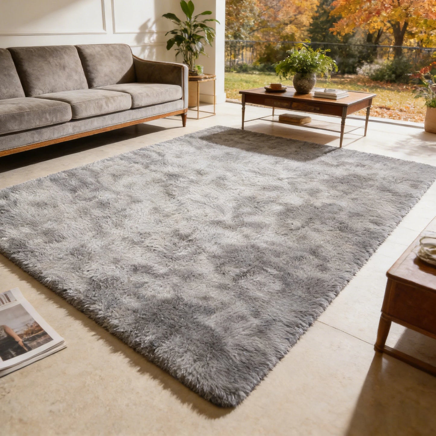 6x9 Ft Large Shag Rugs for Living Room Decor, Tie-Dyed Ultra Soft Fluffy Furry Area Rugs for Bedroom Indoor Floor, Aesthetic rug