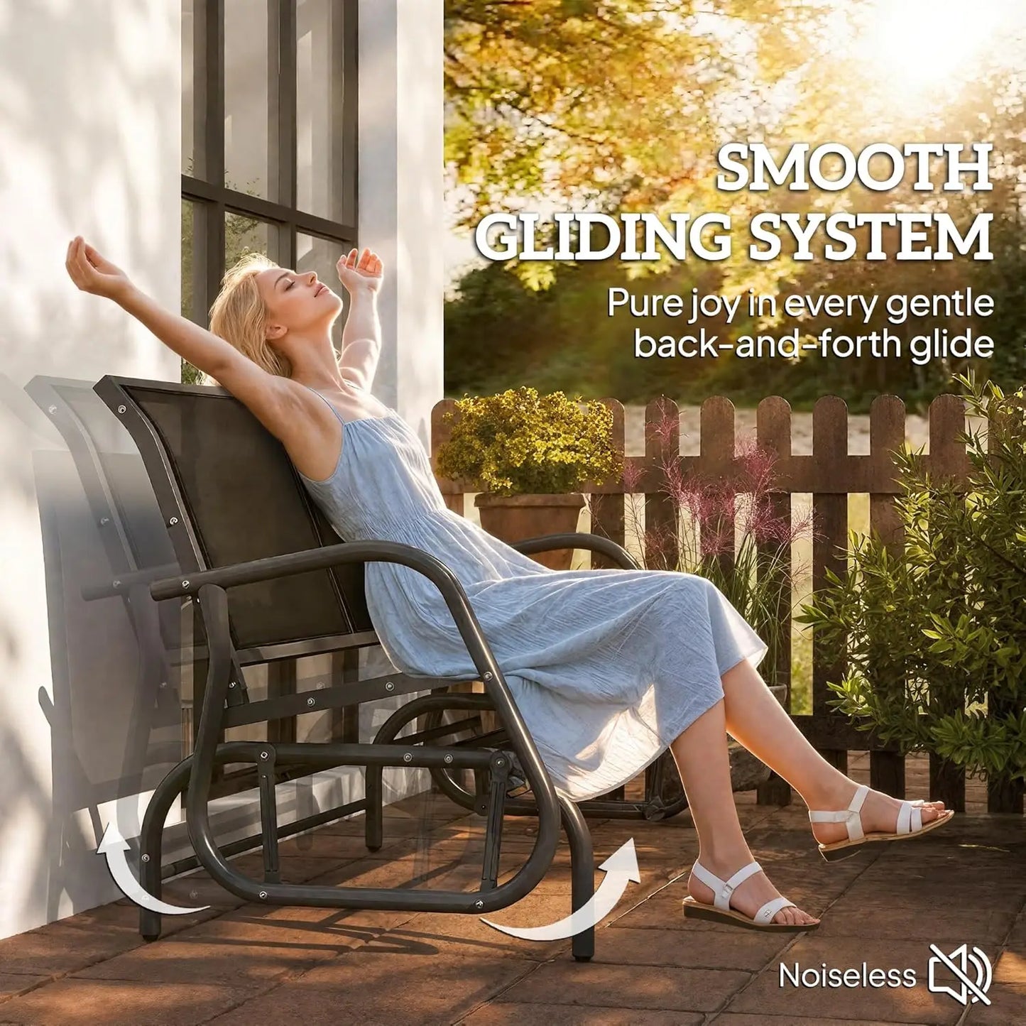 Two Person Outdoor Glider Bench
