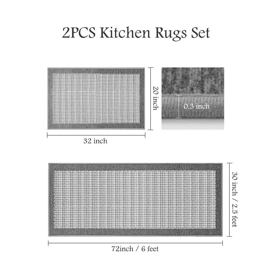 Non Slip Kitchen Runner Rugs Absorbent And Washable