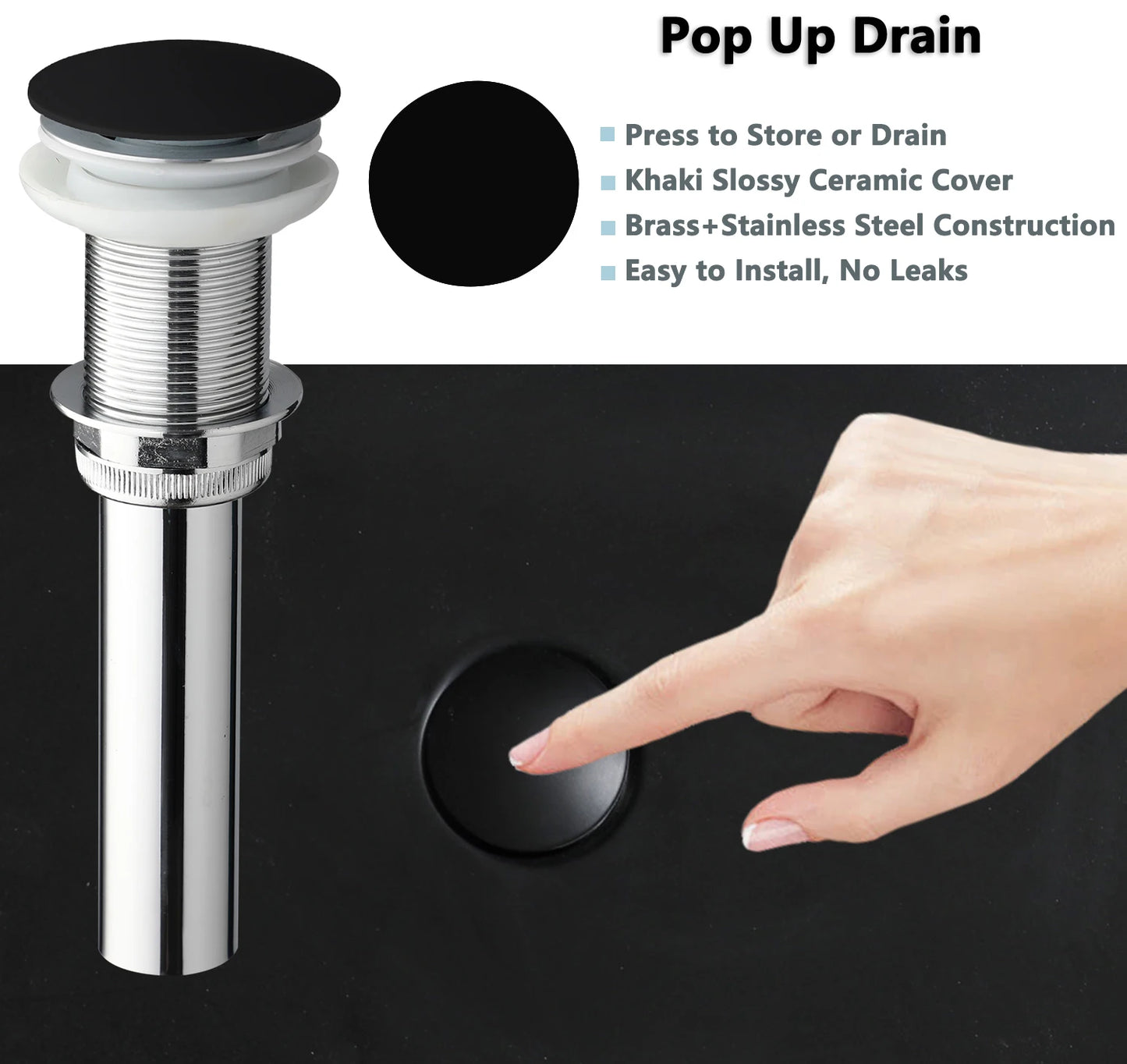 YANKSMART Vessel Sink Modern Above Counter Basin With Faucet