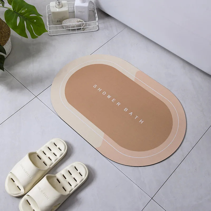 Absorbent Anti Slip Bathroom Mat For Shower And Bathtub Floors