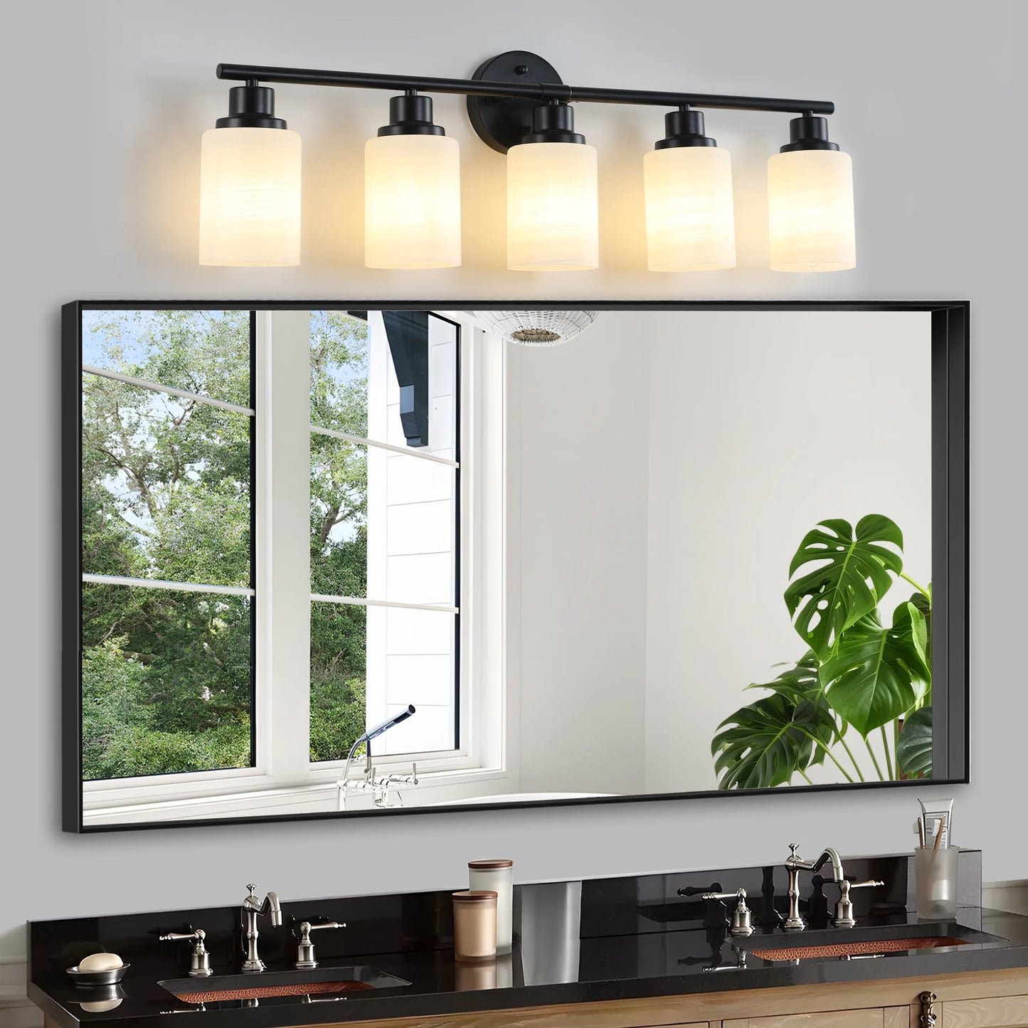 Modern Vanity Mirror Light Fixture 4/5/6 Lights Wall Mount