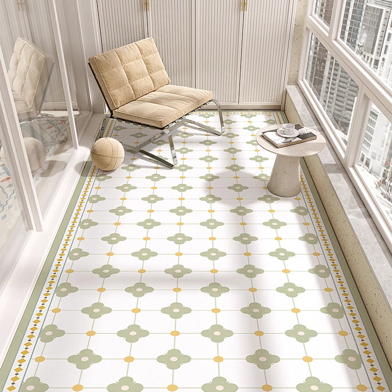 Modern Style Pvc Carpets Indoor Large Area Scrubable Carpet Bedroom Cloakroom Study Rugs Balcony Kitchen Waterproof Non-slip Rug