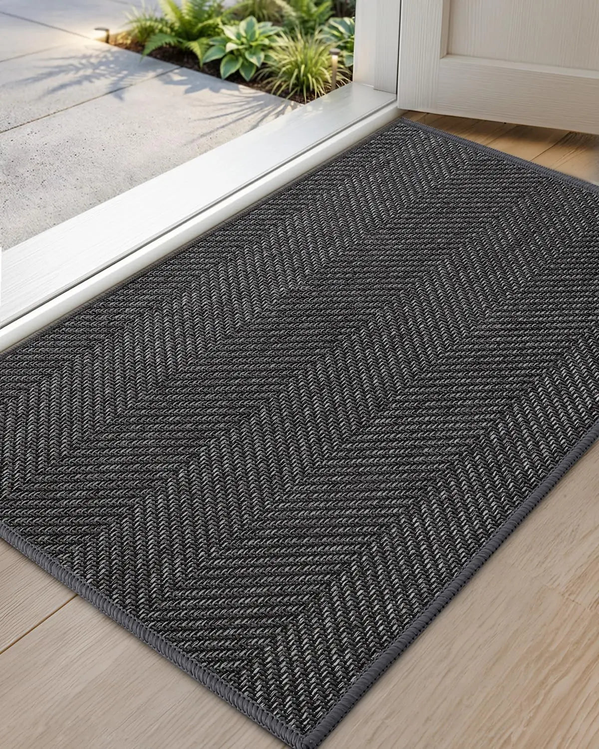 Ultra Thin Indoor Door Mat Non Slip Absorbent Entryway Mat