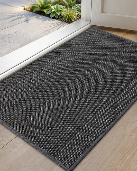 Ultra Thin Indoor Door Mat Non Slip Absorbent Entryway Mat