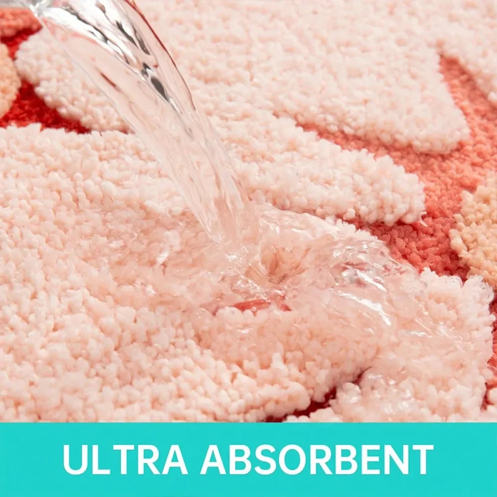 Ultra Thick Cotton Bath Mat Non Slip Rug Absorbent