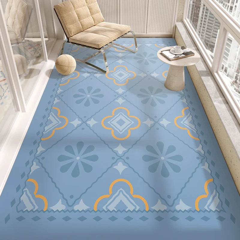 Modern Style Pvc Carpets Indoor Large Area Scrubable Carpet Bedroom Cloakroom Study Rugs Balcony Kitchen Waterproof Non-slip Rug