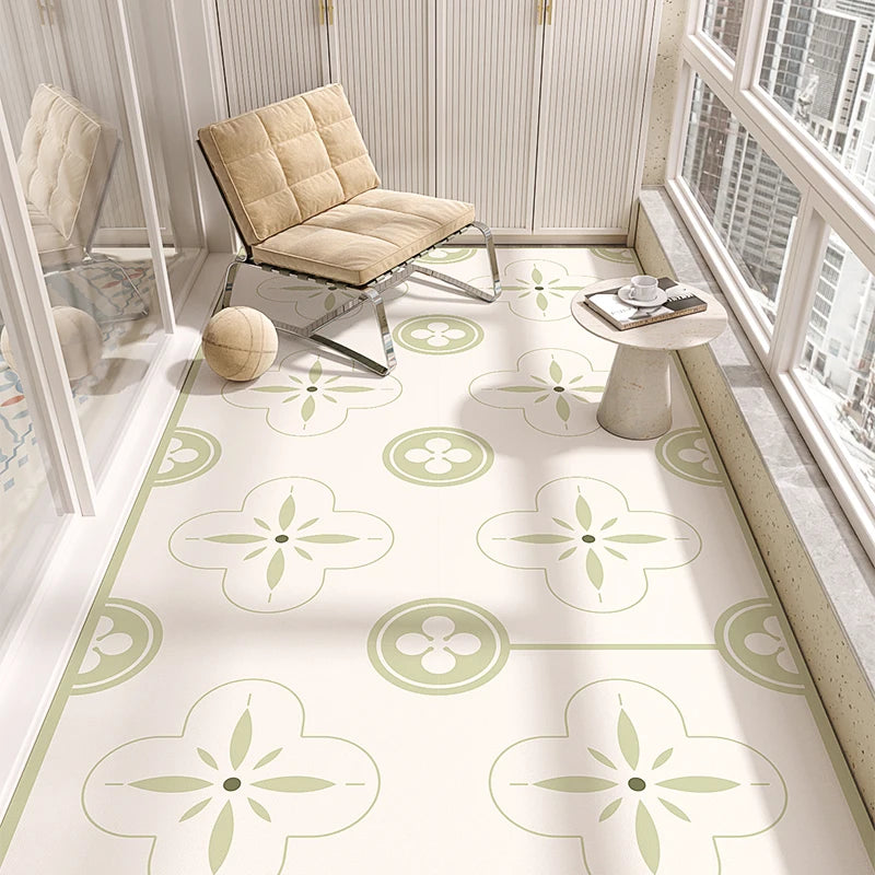 Modern Style Pvc Carpets Indoor Large Area Scrubable Carpet Bedroom Cloakroom Study Rugs Balcony Kitchen Waterproof Non-slip Rug