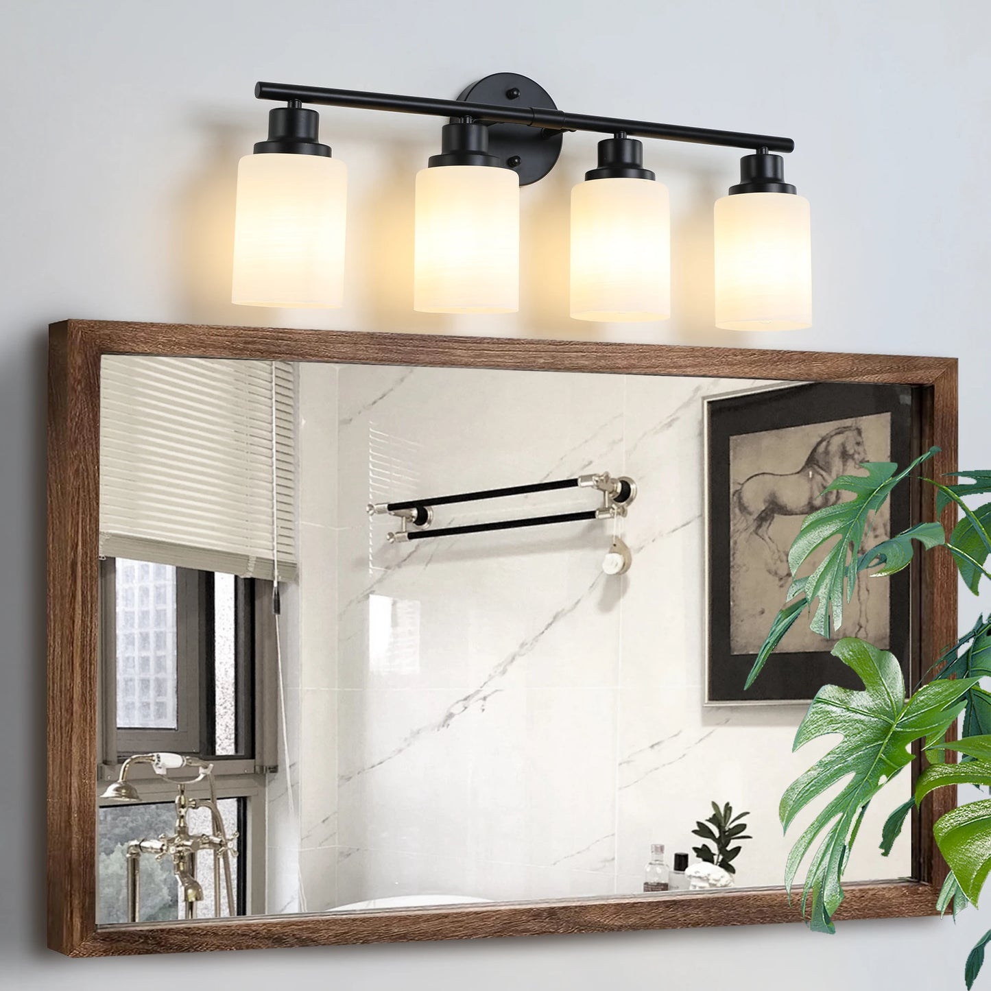 Modern Vanity Mirror Light Fixture 4/5/6 Lights Wall Mount