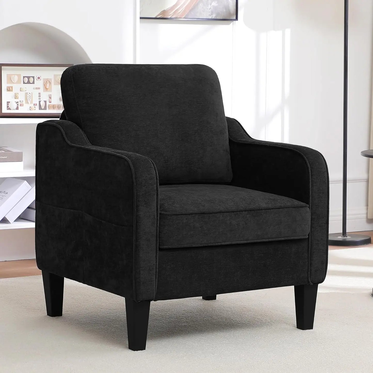 MOYU Accent Chair Living Room Modern Upholstered Armchair
