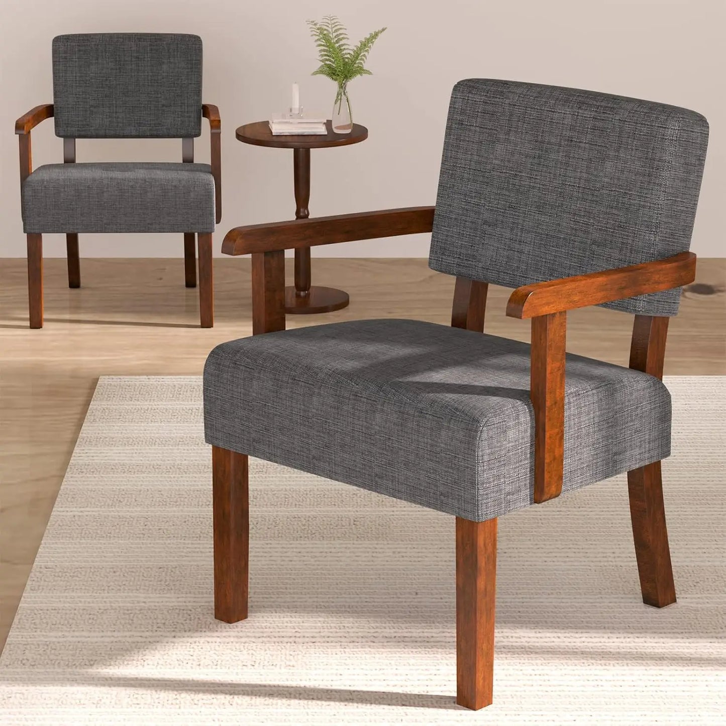 Accent Chair Set Of 2 With Table Living Room Chairs