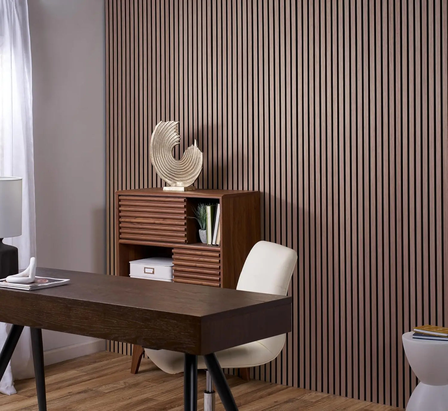 Oak Acoustic Wall Panels 4 Pack For Home Theaters Soundproof