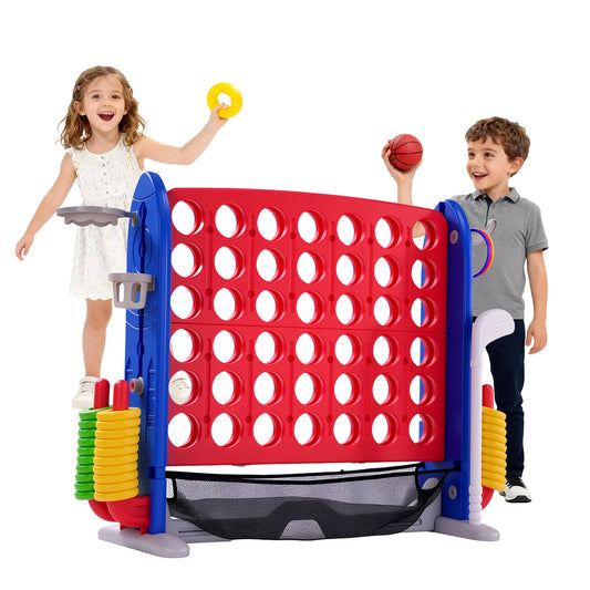 4-in-1 Giant Connect Game Set For Outdoor Family Fun