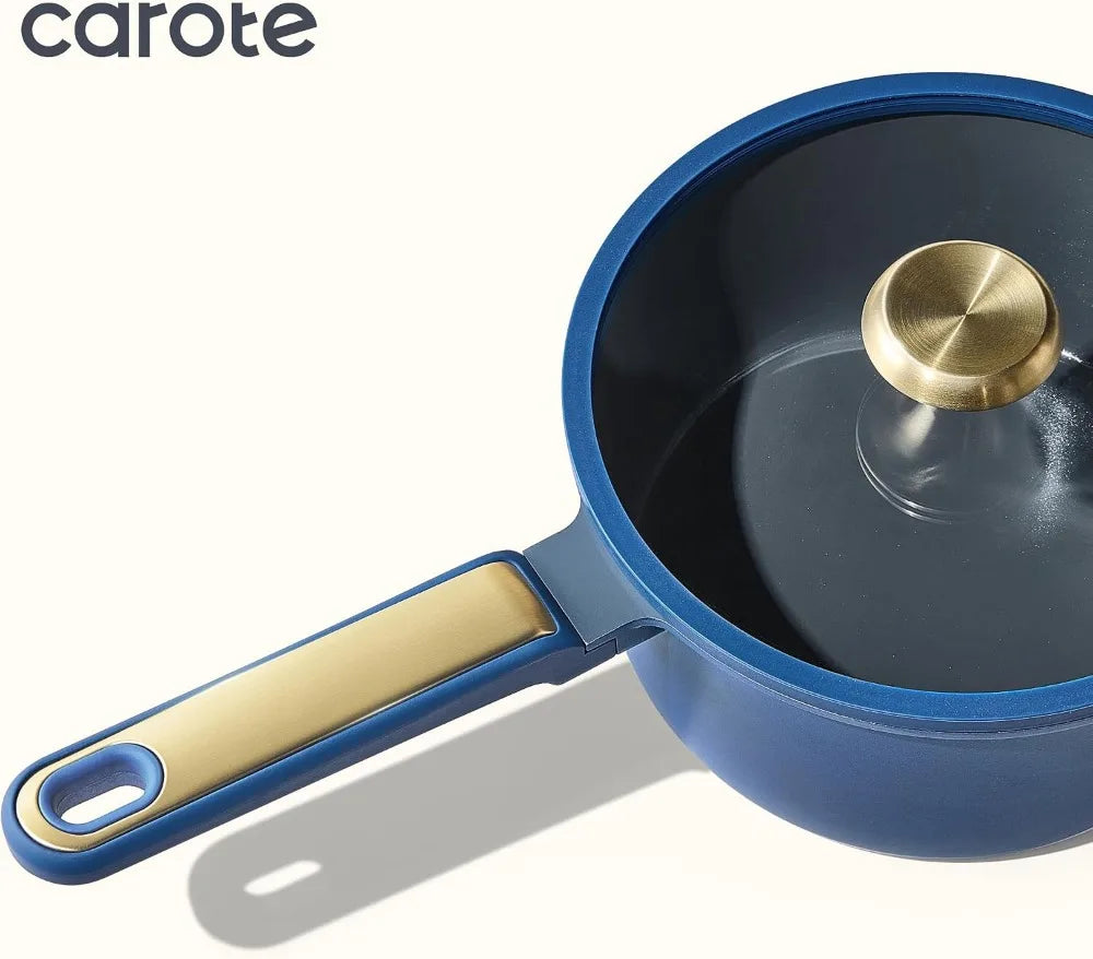 Ceramic Nonstick Cookware Set PFAS and PTFE Free Safe for All Stovetops