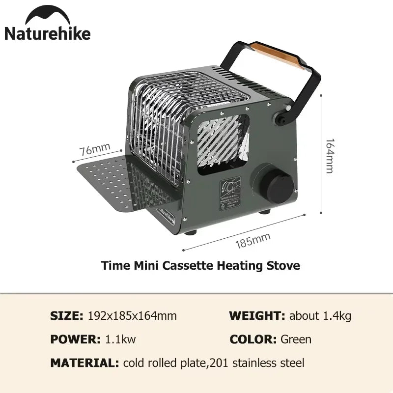 Naturehike Camp Heater Portable Space Heater for Indoor & Outdoor Use Camping Mini Cassette Heating Stove